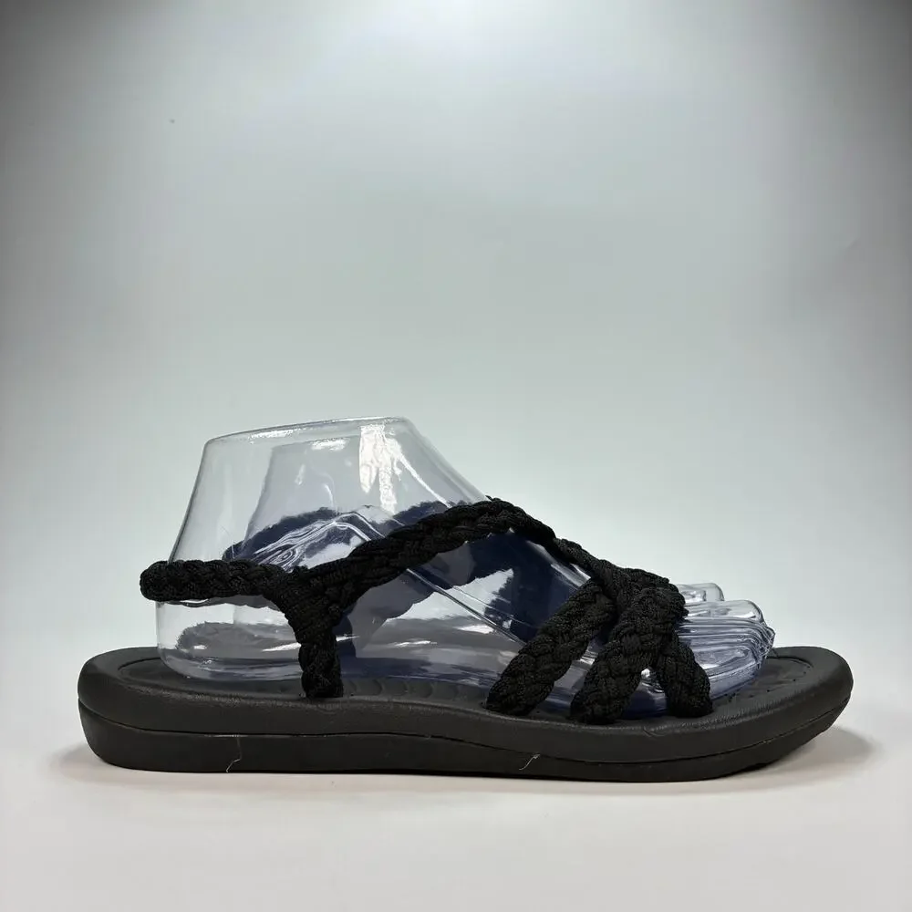 Megnya Black Hiking Arch Support Comfortable Outdoor Sandals Women's Size 8 - Picture 1 of 8